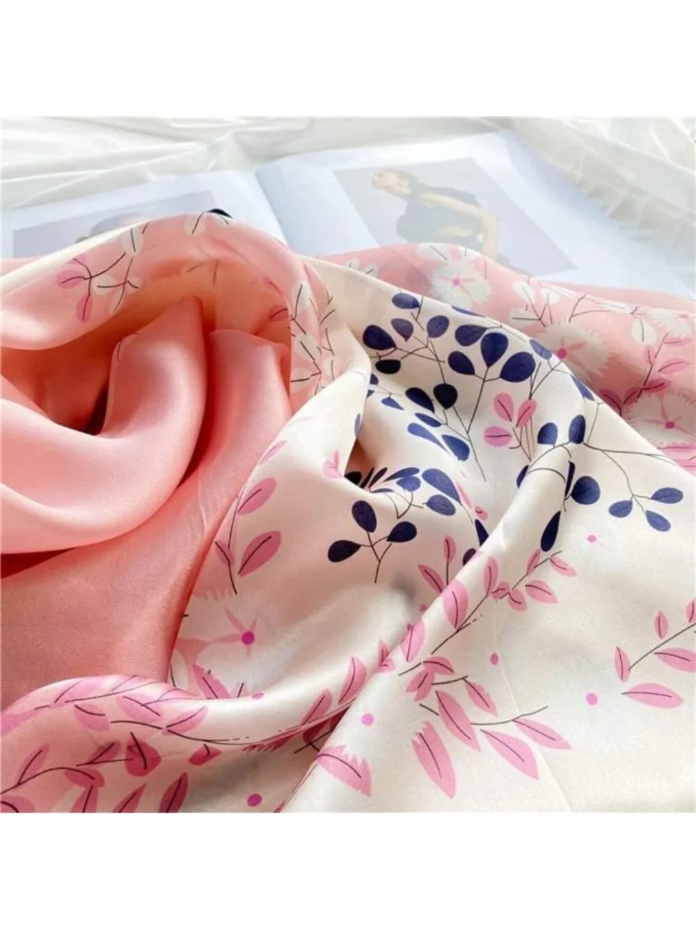 Luxurious 100% Mulberry Silk Long Scarf for Women - Large Oblong Wrap